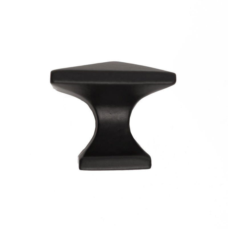 Iron Valley Hardware وادي الحديد - مقبض خزانة مربع حديث 1-1/4 بوصة - عبوة من 5 - حديد مصبوب صلب - Image 3
